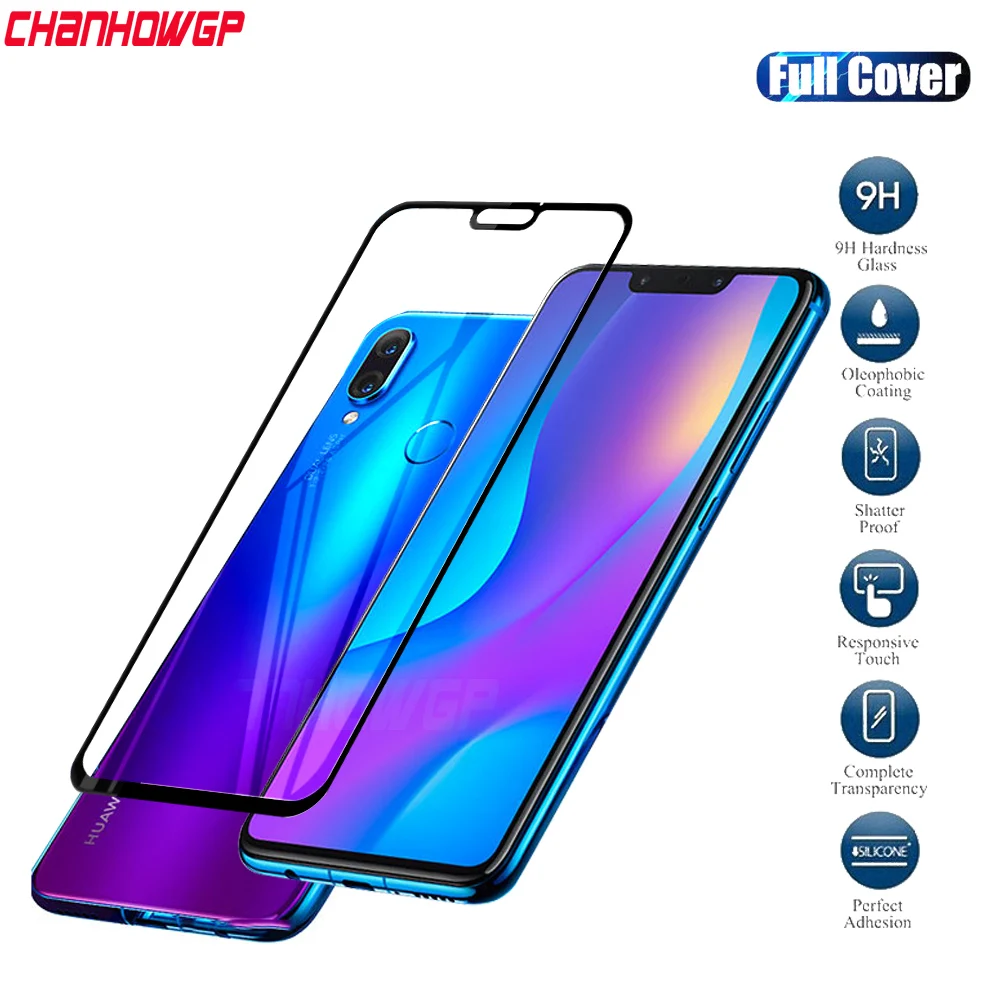 Защитное стекло закаленное 9D для Huawei P Smart Plus/Nova3i/Nova 3/3i/LX2r/AL00/TL00/LX9 | Мобильные