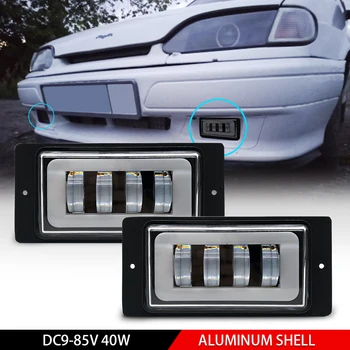 

1pair Waterproof 40W 3000k 6000K HALO Led Fog Light fog Passing Light for lada 2110 -2117 cars front fog Lamp