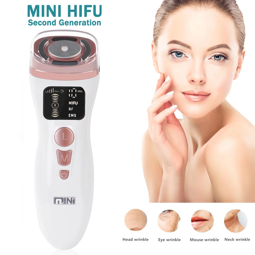 

Ultrasound Mini HIFU Machine Face Care RF Beauty Device Skin Lifting Tightening Firming Anti Wrinkle EMS Facial Massager