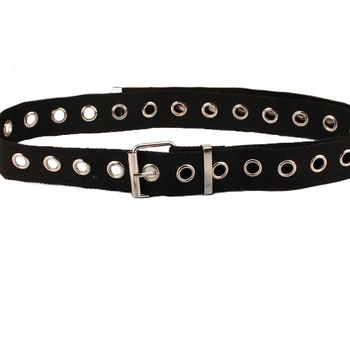 

Unisex Nylon Ring Pin Jean Long Casual Buckle Waist Belt Out Students Metal