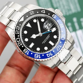 

Luxury Brand Ceramic High End Adjustable GMT Mens AAA Mechanical SS Automatic Movement Men Watch Designer Watches Wristwatches
