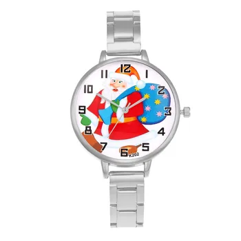 

Casual Watches Alloy Strap Xmas Santa Claus Fashion Casual Watches Round Dial Watches Good Gifts LL@17
