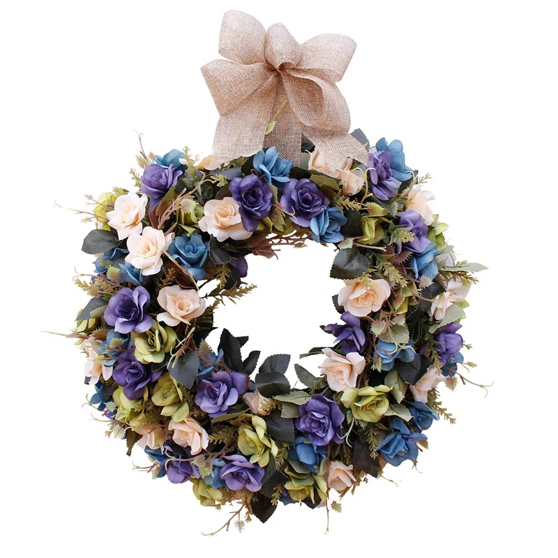 

Natural Garland Front Door Garland, Artificial Wood Green Leaves Hanging Garland, Suitable for Family Parties Indoor and Outdoor