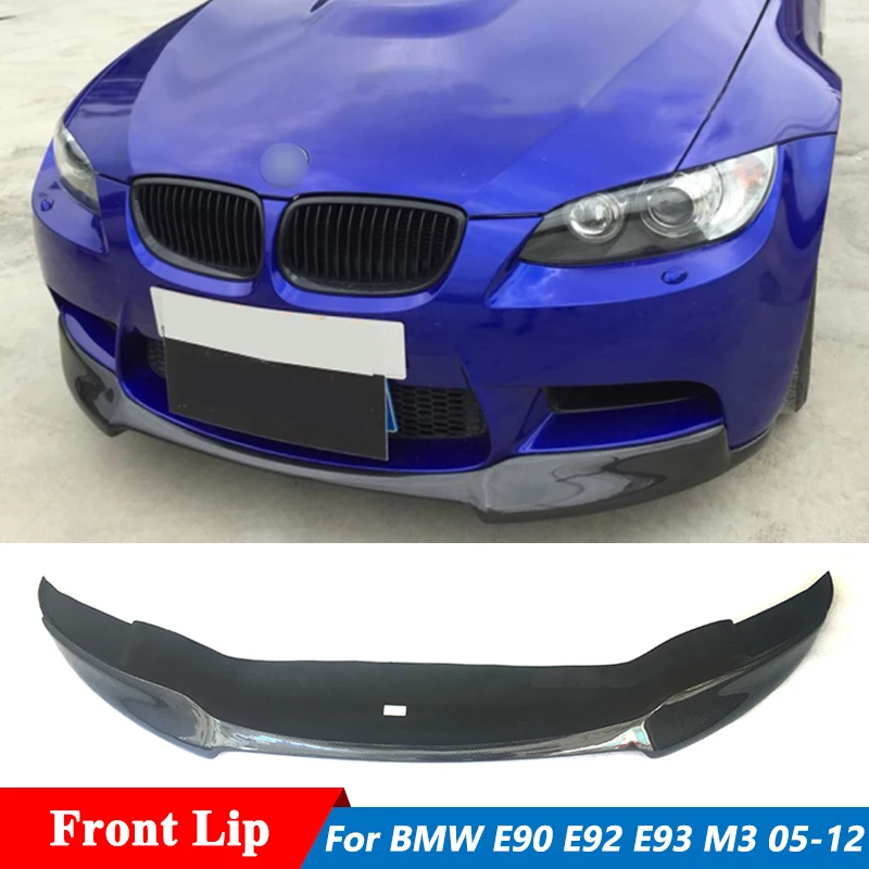 V-образный спойлер из углеродного волокна для переднего бампера BMW 3 серии E90 E92 E93 M3