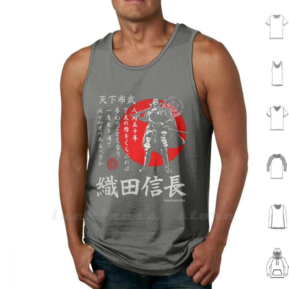Oda Nobunaga Tenka Fubu Tank Top Katoen Vest Mouwloos Mannen Vrouwen Oda Nobunaga Nobunaga Shogun Daimyo Japan Tenka Fubu Katana Tank Tops Aliexpress