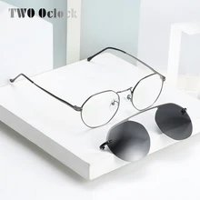 Tony Stark, женские очки с зажимом, 2 в 1, солнцезащитные очки с зажимом, полярная оптика, оптическая оправа для очков, 0 градусов, D067