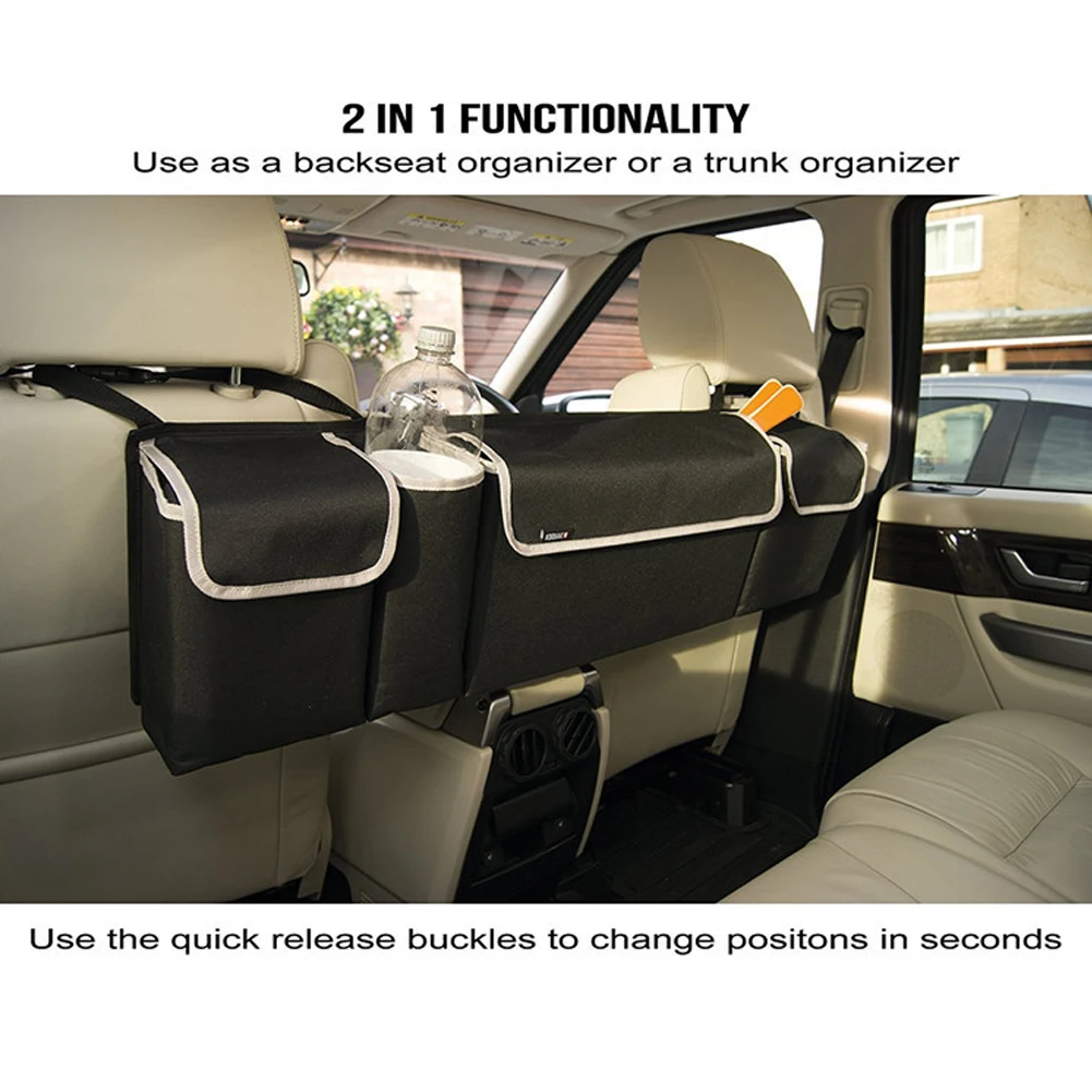 Идеальный Органайзер на переднее сиденье черный большая вместительность
