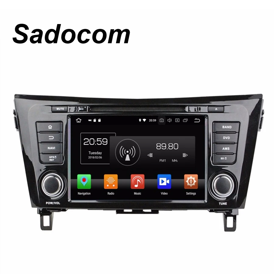 Android 8 0 для Nissan QashQai X-Trail 2013-2016 4 Гб ОЗУ ядер 32 ПЗУ автомобильный DVD-плеер GPS навигация
