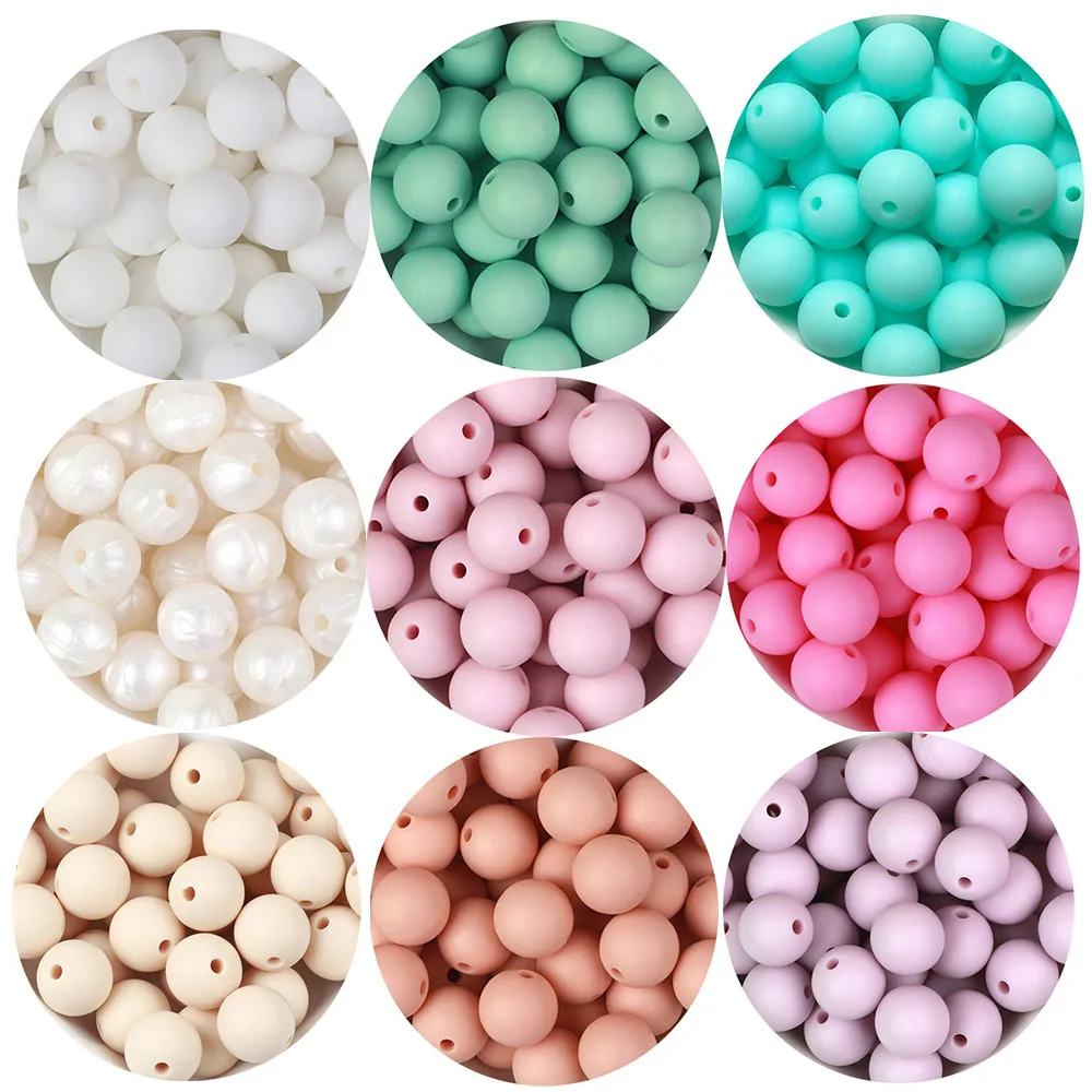 BOBO.BOX 100pcs/lot 9mm Silicone Beads BPA Free DIY Charms Newborn Nursing Accessory Teething Necklace Slicone Teether Beads silicone beads,silicone teether,silicone teething beads