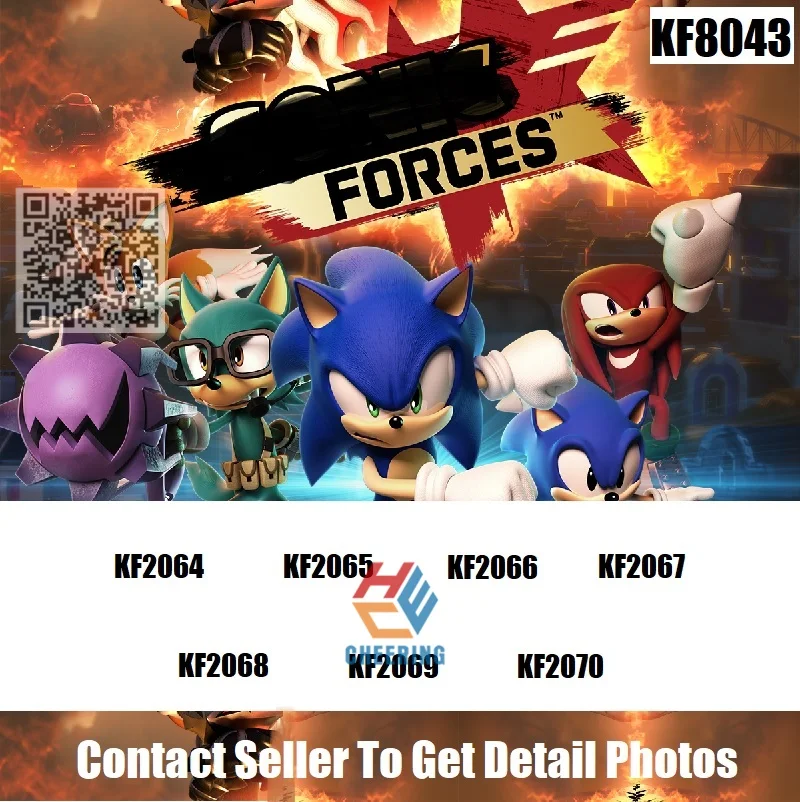 

Single Sale Knuckles Super Metal sуnico Building Plastic Blocks For Chirdren Toys Gift KF8043