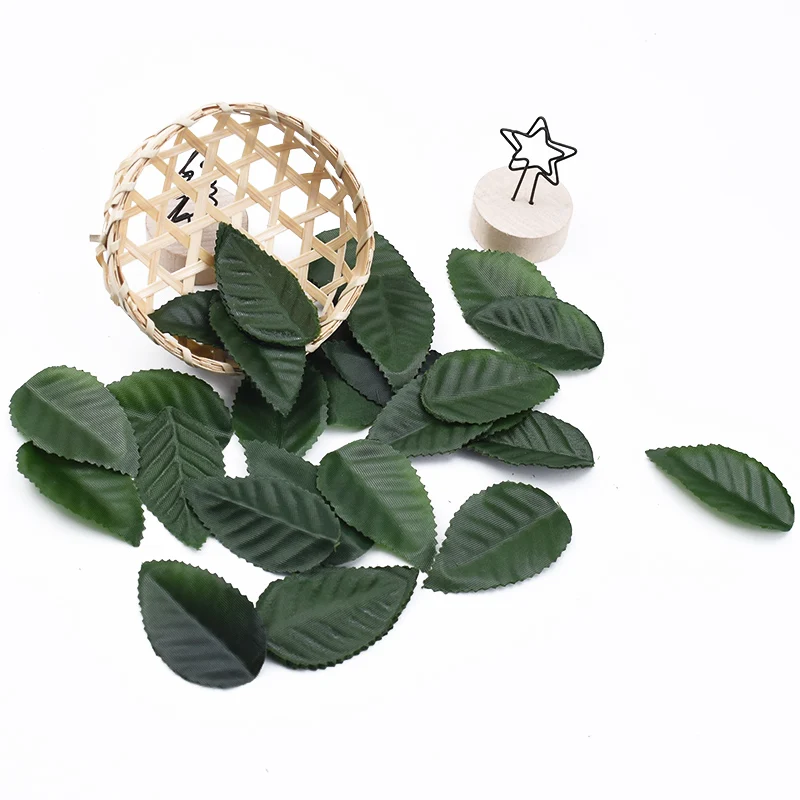 100/200/300 шт скрапбукинга цветы шелковые листья рукоделие diy подарки коробка свадебные аксессуары оформление Искусственные растения