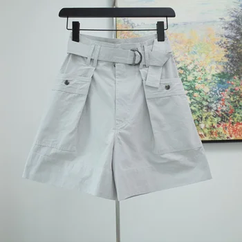 

Women Pants High Waist Trousers with Cotton Pockets