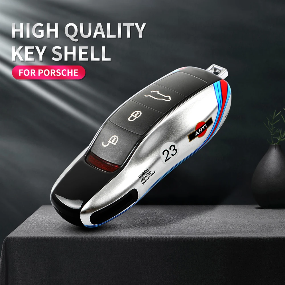 New Key Case Cover For Porsche For Panamera Macan Cayenne Cayman Boxster 911 9ya 971 Smart Protection Shell Remote Key Cover