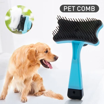 

Multi-purpose Soft Pet Dog Hair Removal Comb Rubber Needle Comb Puppy Dog Cat Comb Brush Pet Clean Gromming Supplies