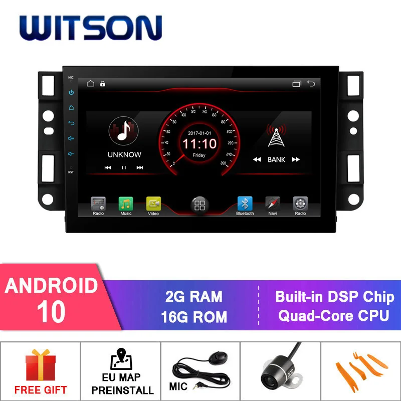 WITSON Android 10 автомобильный dvd GPS для CHEVROLET EPICA/CAPTIVA CPU: AC8227L четырехъядерный ARM Cort