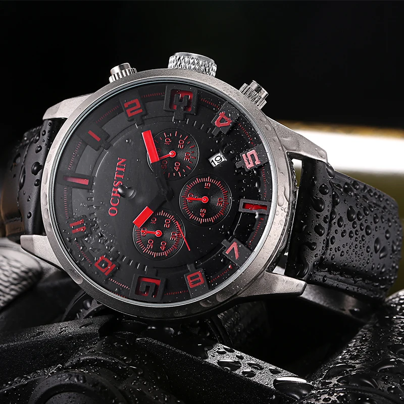 Ochstin 2020 Man Quartz Watch Luxury Brand Casual Chronograph Military Waterproof Sport Unisex Clock