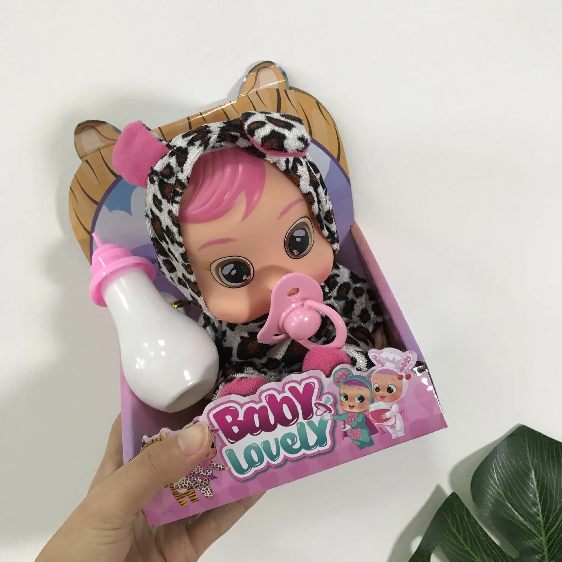 8 дюймов kawaii милые детские куклы игрушки плакса соска звук слезы пить воду игровой домик Игрушки для малышей Девочки подарок
