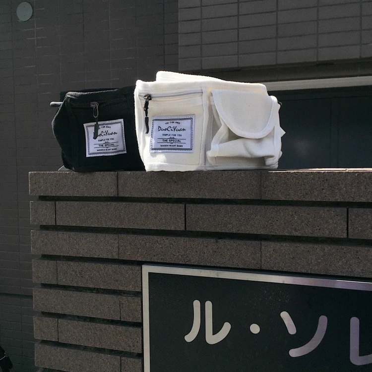 Harajuku стиль уличная поясная сумка женская нагрудная сумка из текстиля для мужчин повседневная сумка через плечо Студенческая хип хоп