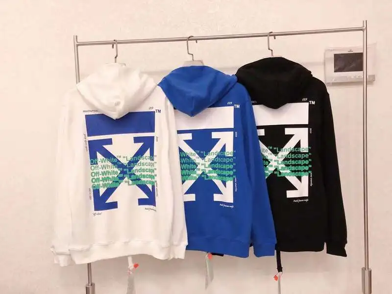 OFF-WHITE Толстовка с принтом со стрелками и надписью