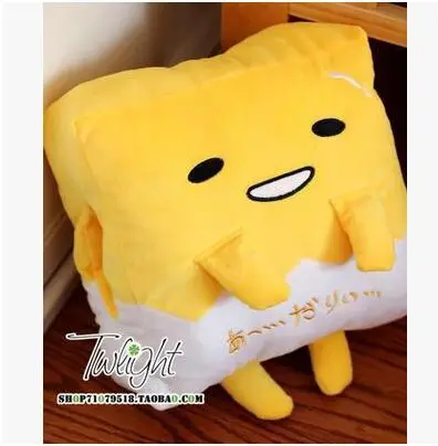 Gudetama ленивый яйцо король мультфильм милые подушки ручной грелки воздухопроницаемое одеяло три в одном