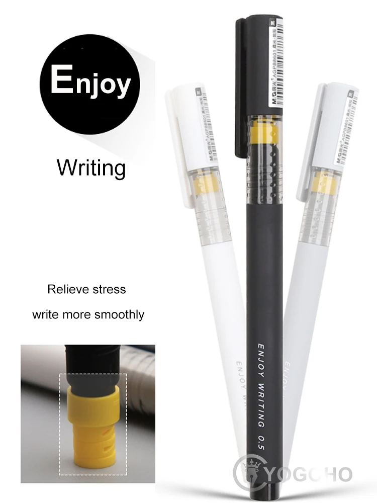 Hollow Pendant Gel Pen Black Ink Ballpoint Pen Signing Exam Pens Kids Stationery 