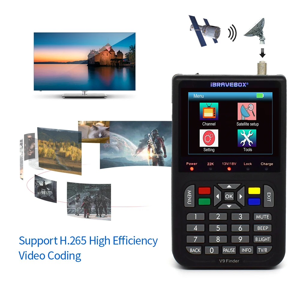 

Hot V9 Finder Digital Satellite Finder LCD Satellite Finder Digital Satellite Signal Finder Meter Satellite Meter Satellite Find