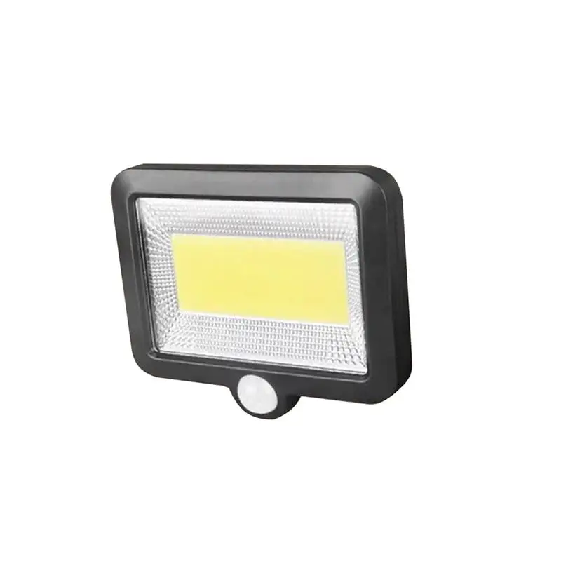 COB 100LED солнечная лампа датчик движения IP65 Водонепроницаемый Открытый Путь ночной Светильник ing солнечный светильник освещение Сад двор - Испускаемый цвет: as shown