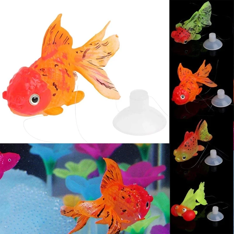New Aquarium Artificial Luminous Goldfish Tank Aquatic Landscape