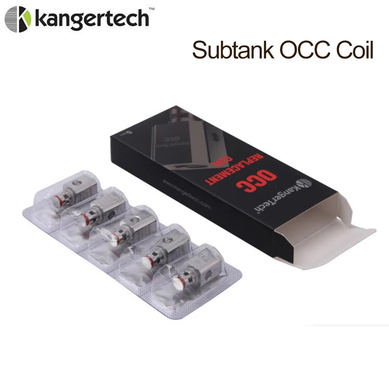 5 шт. настоящий Kanger Subtank OCC 0 2/0 5/1 2/1.5ohm вертикальной катушки для танкомайзером Mini Nano