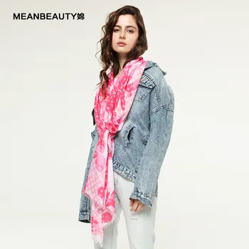 

Printed Point Cotton and Linen Scarf Dot Multicolor Rose Gold Printing Air Conditioning Shawl Dual Use