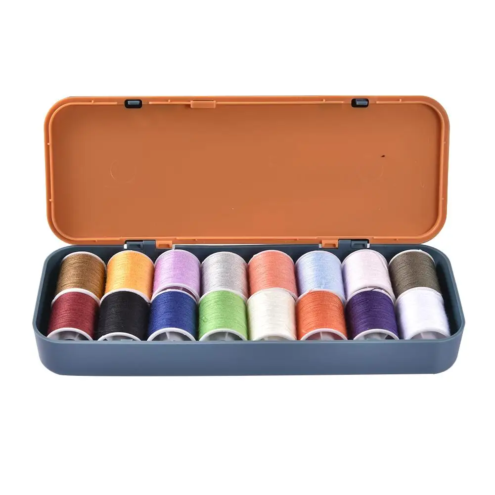 51 шт./компл. бытовых швейных набор в коробке, 16 цветов швейных ниток Портативный многофункциональный набор для шитья ручной работы для детей коробка для иголок