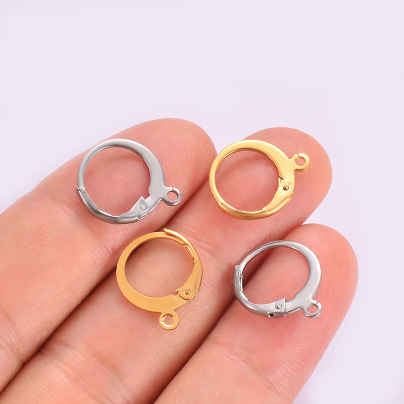 Crochets De Boucles D'oreilles En Acier Inoxydable, 20 Pièces, Fils Or - 5