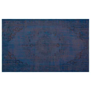 

Handmade Blue Vintage Overdyed Turkish Area Rug 168x277 Cm-5'6''X9'1''