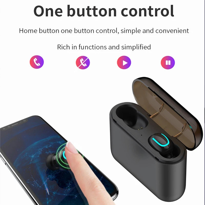 Беспроводные bluetooth-наушники наушники Bluetooth 5 0 для Samsung Galaxy A50 A60 A70 A80 чехол зарядное