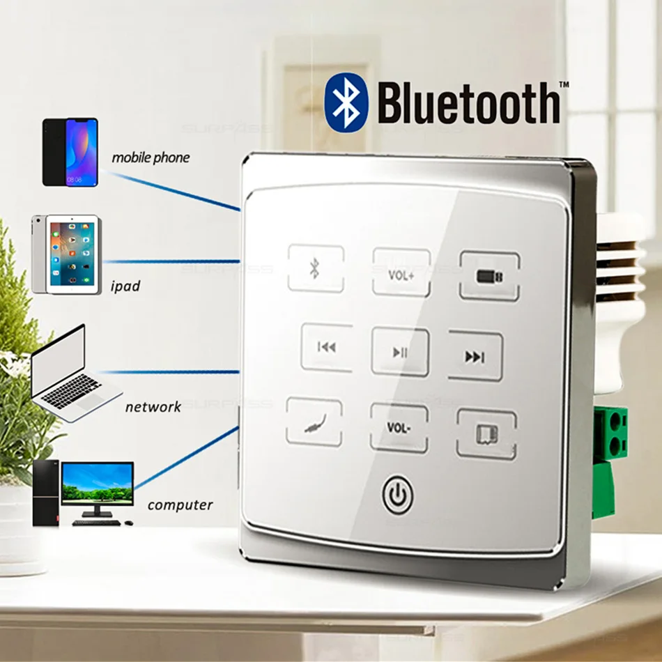 Умный домашний аудиоплеер для отеля bluetooth плеер цифровой стерео усилитель 86