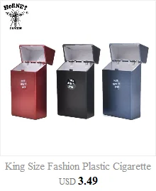 King Size Fashion Plastic Cigarette Case Cover(Hold 20 Cigarette) Portable Personality Cigarette Box Tobacco Cigarette Case