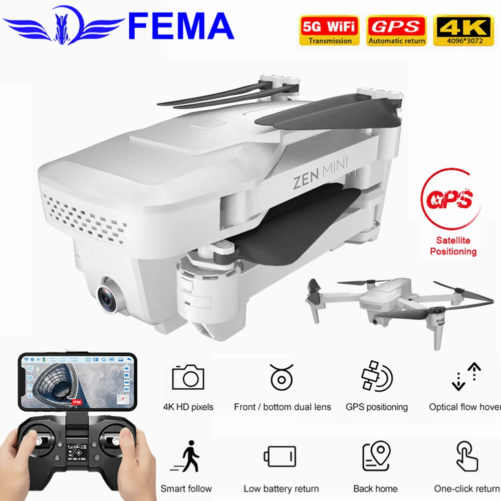 Visuo XS818 Zen Mini GPS Drone with 5G Wifi FPV 4K HD Dual Camera Optical Flow RC Quadcopter Follow Me Mini Dron VS E520S SG907 Visuo XS818 Zen Mini GPS Drone with 5G Wifi FPV 4K HD Dual Camera Optical Flow RC Quadcopter Follow Me Mini Dron VS E520S SG907