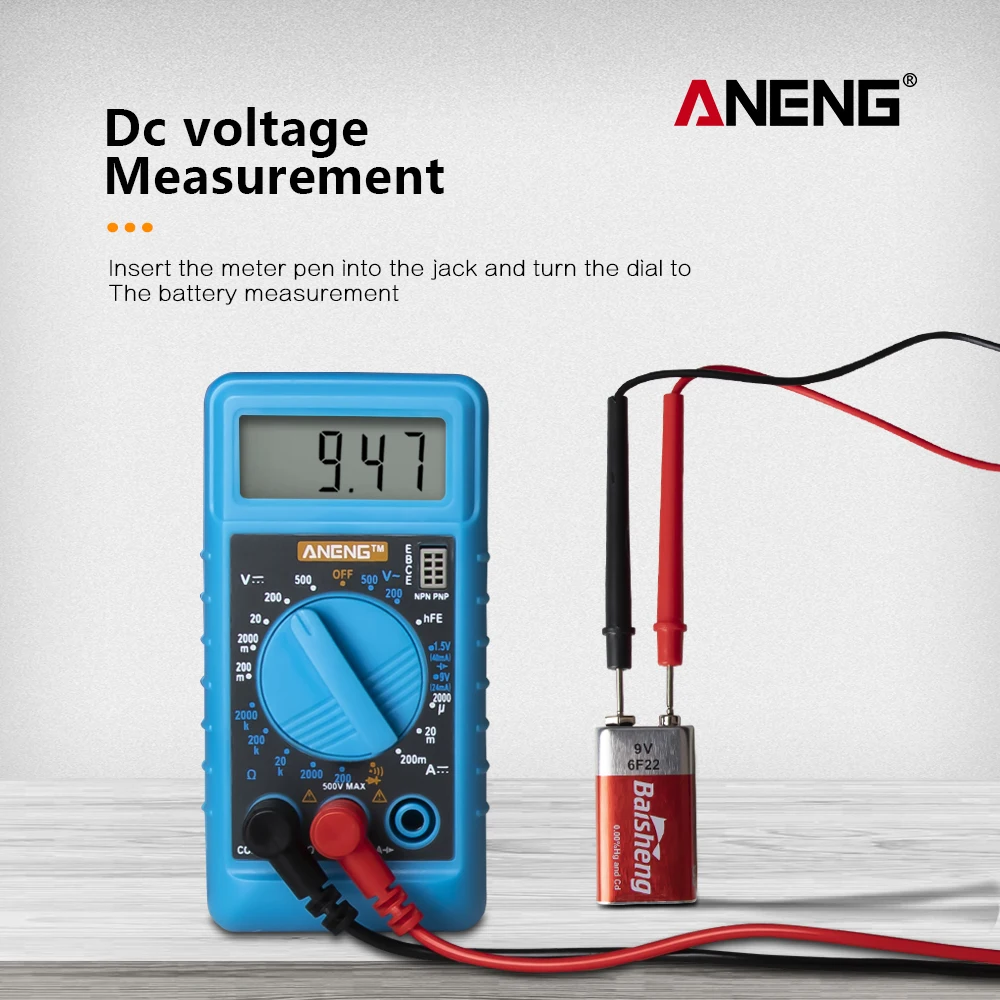 ANENG мультиметр цифровой мини тестер multimeter esr метр мультиметры ...