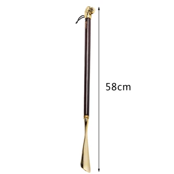 

58cm Long Handle Shoe Horn Wood Shoe Lifter Remover Lifter With Horse Head Durable Lightweight Shoes Guide