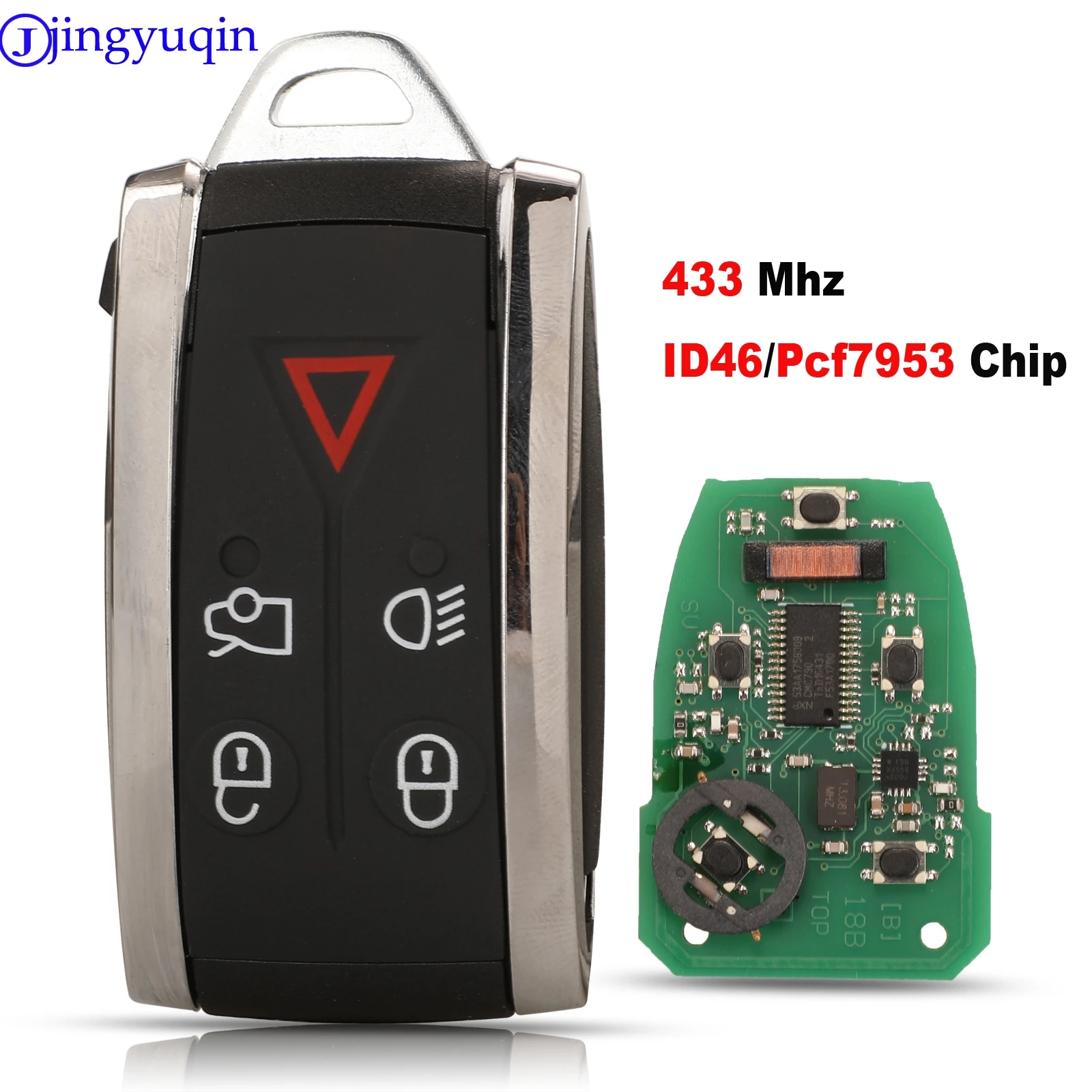 Jingyuqin 5B умный дистанционный Автомобильный ключ 433 МГц ID46/Pcf7953 чип для Jaguar XF XK XKR 2007
