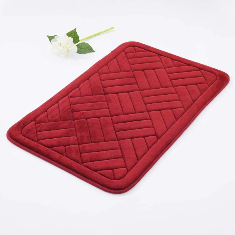 Type 2 Plaid Противоскользящий кухонный коврик коралловый флисовый входной коврик для ванной спальни ковер мягкий стол офисный коврик для ванной - Цвет: Type 2 Plaid