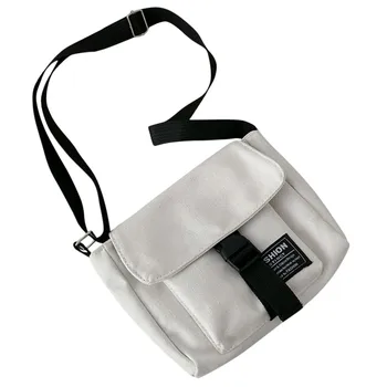 

Women Canvas Handbags Korean Mini Student Bag Cell Phone Bags Simple Small Crossbody Bags Casual Ladies Flap Shoulder Bag
