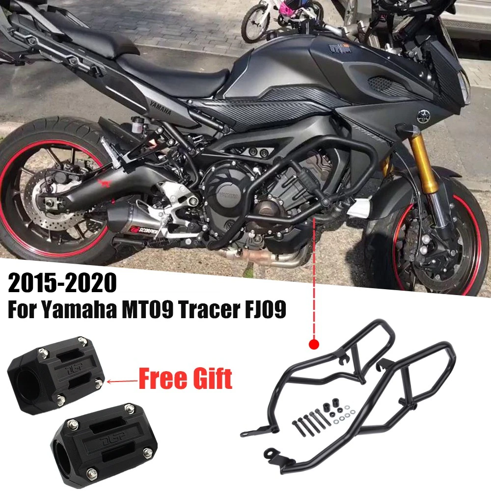 Защита двигателя защитная рама для Yamaha MT09 MT 09 Tracer 900 GT 2015 2016 2017 2018 2019 2020|Бамперы и