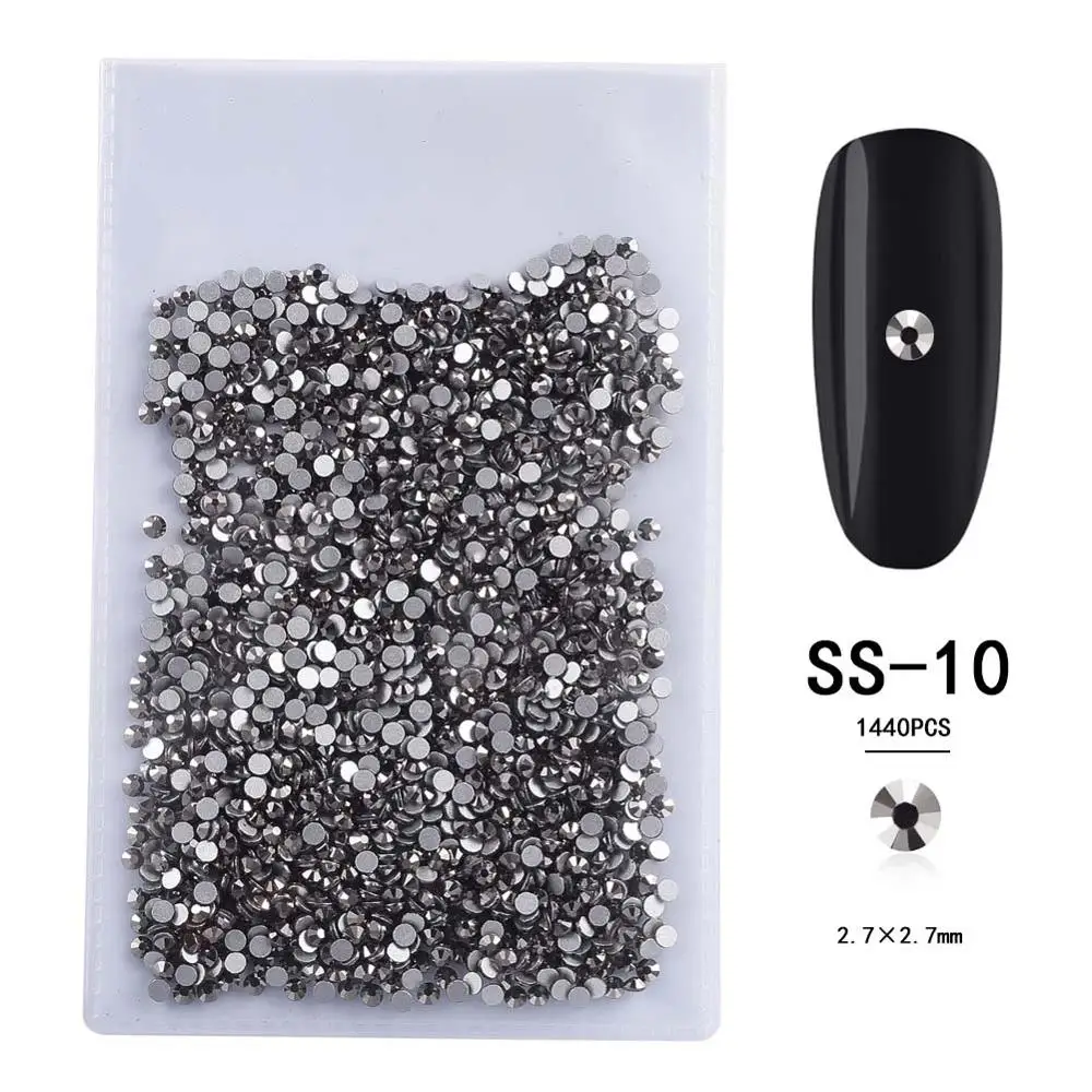 30-10ss SS4-SS20 Стразы для кристаллы для ногтей AB Цвет 3D дизайн ногтей драгоценные камни не горячей фиксации Flatback DIY Инструменты - Цвет: 30-10ss