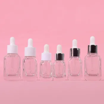 

2020 New 200pcs 10ml 20ml 40ml Reagent Eye Dropper transparent Glass Aromatherapy Liquid Pipette Bottle Refillable Bottles