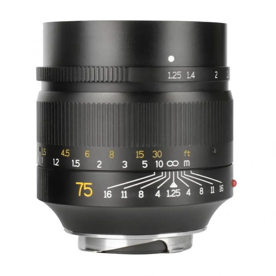 7 ремесленников lentes 75 мм F1.25 ручной объектив для M-Mount камеры s Камеры len аксессуары