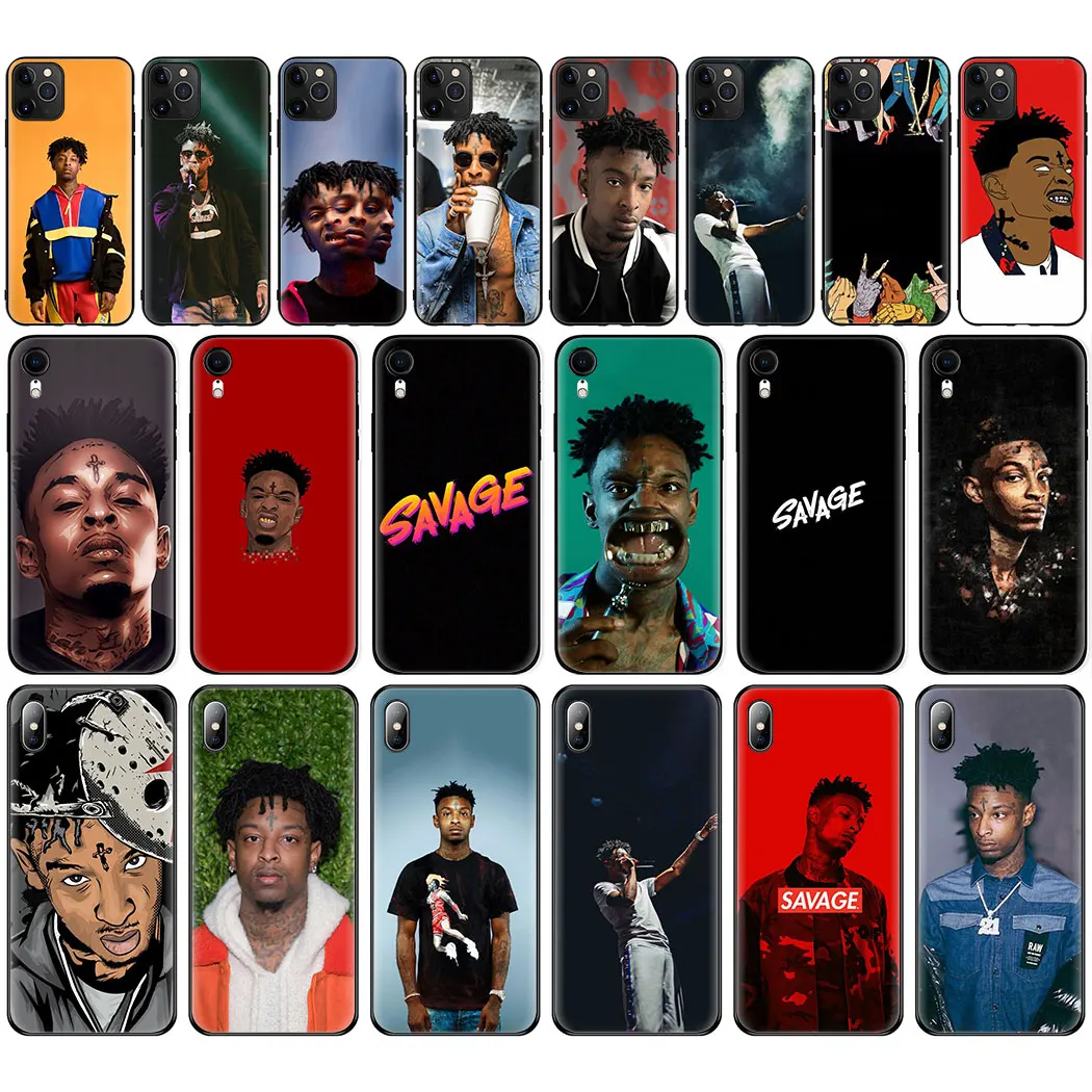 Мягкий силиконовый чехол 21 savage для iPhone 11 Pro Max 6 7 8 Plus 5 5S 6S X XR XS чехол|Бамперы| |