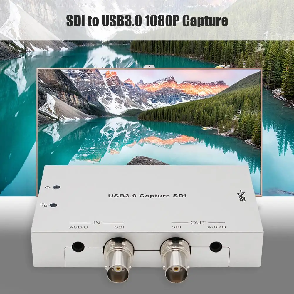 

Professional SDI to USB3.0 Audio Video Capture Card Grabber for Streaming Live Broadcast Home Theatre System Accessories