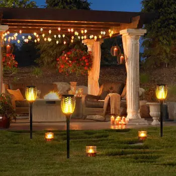 

Garden Solar Lawn Light LED Luz Flame Lamp Waterproof 12LEDs Camps Flame Flickering Torch Light Outdoor Solar LED Fire Lights