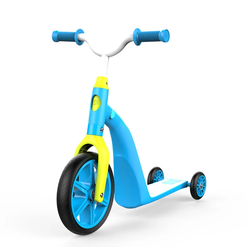 IMBABY Четырехместный скутер детский подарок Многофункциональный баланс трехколесный велосипед подходит для 2-5 лет - Цвет: Синий